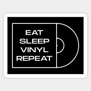 Eat Sleep Vinyl Repeat Record Sleeve Magnet